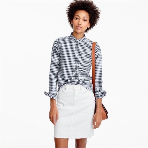 J. Crew 00 Club collar boy gingham shirt s… - Picture 9 of 9